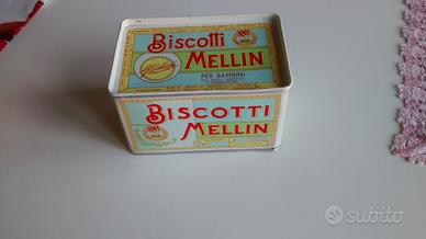 Scatola Biscotti Mellin anni 50
