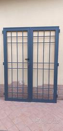 Grata cancelletto doppia anta ferro zincato130x180