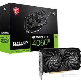 Msi Rtx 4060 Ti Ventus Black 2x Oc 16Gb