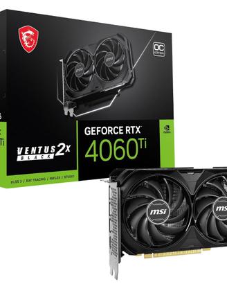 Msi Rtx 4060 Ti Ventus Black 2x Oc 16Gb