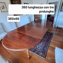 tavolo inglese allungabile fino a 16 persone
