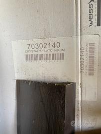 Box doccia a L in vetro temperato