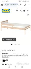 Lettino ikea nuovo con materasso