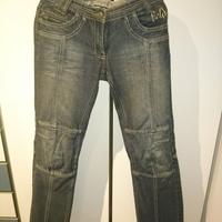 Pantaloni moto jeans donna