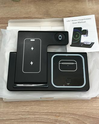 Stazione Ricarica Wireless 3in1 iPhone Apple Watch