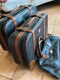 Set valigie vintage con ruote