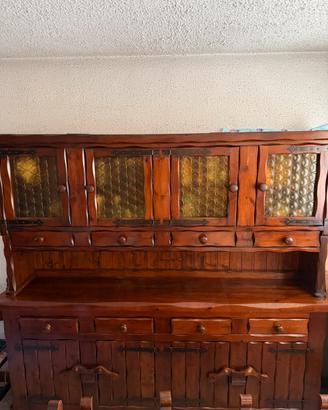 Credenza rustica tirolese massello 220 cm