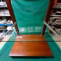 Carrello in noce con ruote per TV o altre funzioni