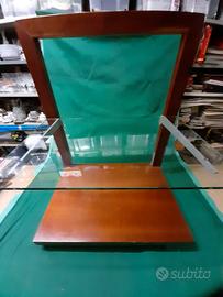 Carrello in noce con ruote per TV o altre funzioni