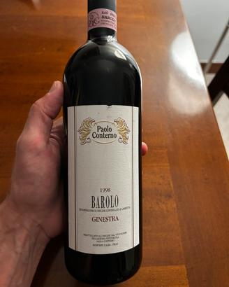 Vino Barolo “Ginestra”  anno 1998