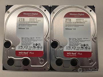 Coppia WD RED 2TB HDD WD20EFRX