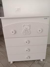 Fasciatoio, Bagnetto, Cassettiera