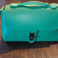 BORSA IN VERA PELLE VERDE DI CARLA FERRERI