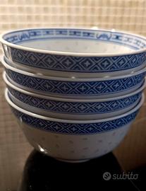 4 Ciotole Porcellana Cinese, Seca 