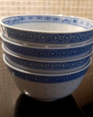 4 Ciotole Porcellana Cinese, Seca 