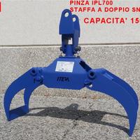 Pinza Legna IPL700 apertura 70cm+STAFFA doppio sno