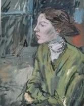 Enzo Faraoni ritratto di modella in verde 