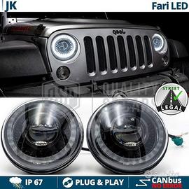 FARI Full LED Per JEEP WRANGLER JK DRL Dinamico OM