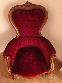 Poltrona stile ipero -primi 800 rossa