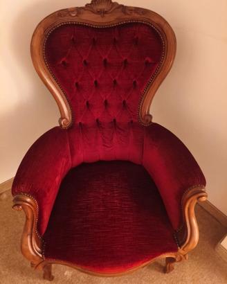 Poltrona stile ipero -primi 800 rossa
