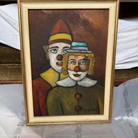 Dipinti Due Clown Firmato G.De mori