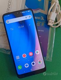 Smartphone Alcatel 3 L blù come nuovo batteria 100