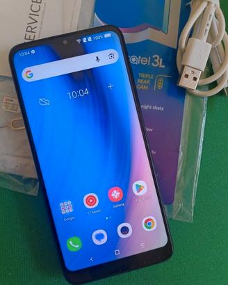 Smartphone Alcatel 3 L blù come nuovo batteria 100