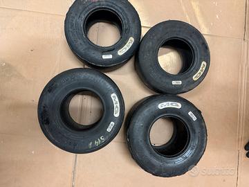 Gomme go kart Mini60 MG bianche