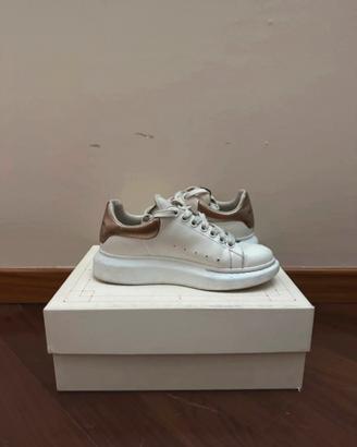 Alexander Mcqueen Oversized Sneaker White/RoseGold