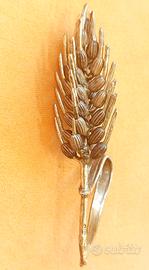 Spiga di grano in argento vintage
