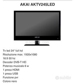 Akai tv led 24”