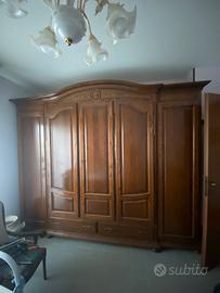 Camera da letto matrimoniale in noce