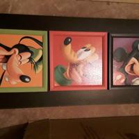 Quadri Walt Disney Topolino Pluto Pippo