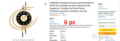 orologi moderni da parete per rivenditori