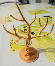 Portagioielli Forma Albero in Ottone Vintage