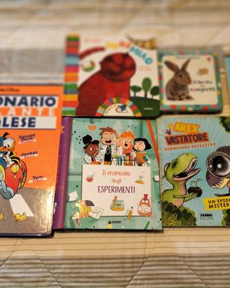 set 7 libri per bambini tra cui Arex e vastatore 