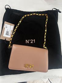 Borsa N21 con tracolla - colore cipria