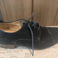 Scarpa elegante camoscio blu scuro misura 40