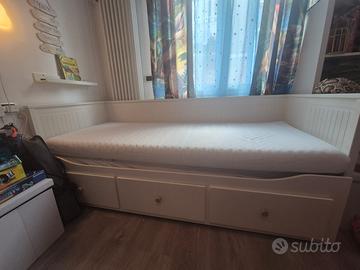 🛏️ LETTO IKEA HEMNES  + 2 MATERASSI ÅFJÄLL – OTTI