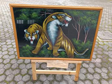 Quadro con Tigri