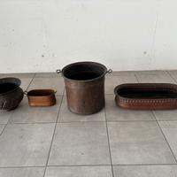 Vasi in rame decorativi varie forme e dimensioni