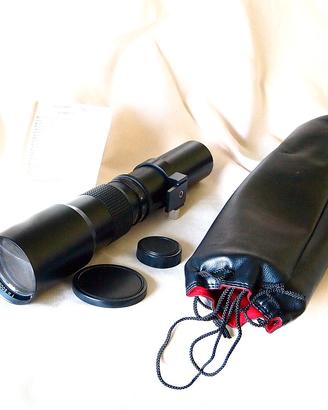 SUPERTELEOBIETTIVO 500MM F8 PRESET DI TOYO OPTICS
