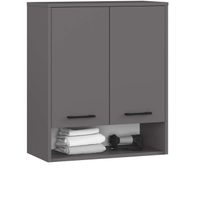 Pensile bagno grigio grafite 64x30x94 cm