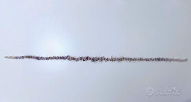 Filo di chips di ametista e quarzo