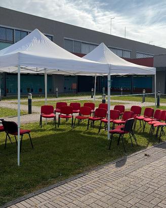 sedie da ufficio imbottite e struttura metalica