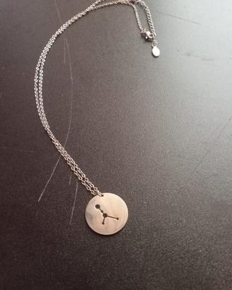 Collanina con ciondolo segno del Cancro