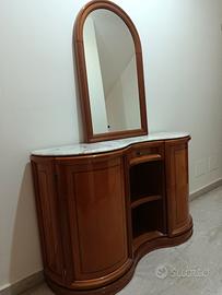 Mobile mezzaluna Vintage con specchio 