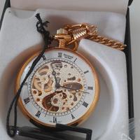 orologio da taschino scheletrato a carica manuale