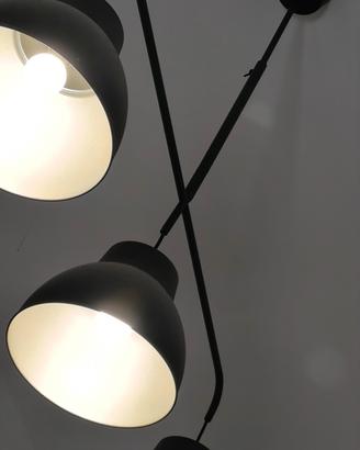 lampadario stile industrial a tre luci