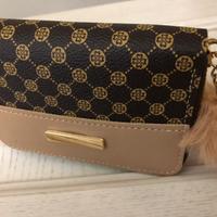 Portafoglio colore beige e marrone